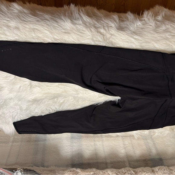 Athleta Sleek Black fleece lined Leggings - Picture 3 of 4